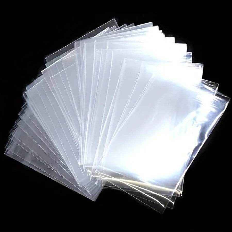 🛡️ Keep Those Precious Cards Safe: 100pcs Transparent Durable Card Sleeves for Boys Who Love Their Collections - ThiGui