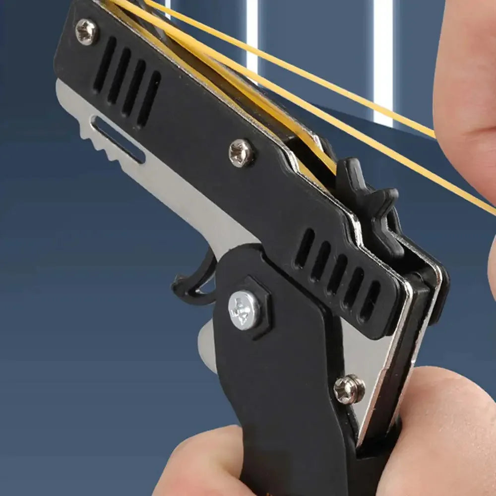 🎯 Mini Rubber Band Gun Keychain 🔫 | 60 Shots of Safe Fun for Boys on the Go! 🚗💨 - ThiGui