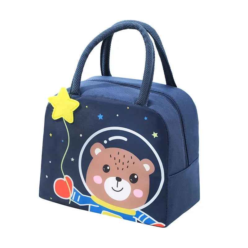 🍎 Pack the Perfect Lunch – Waterproof Cartoon Insulated Lunch Bag for Boys 🎒🥪 - ThiGui