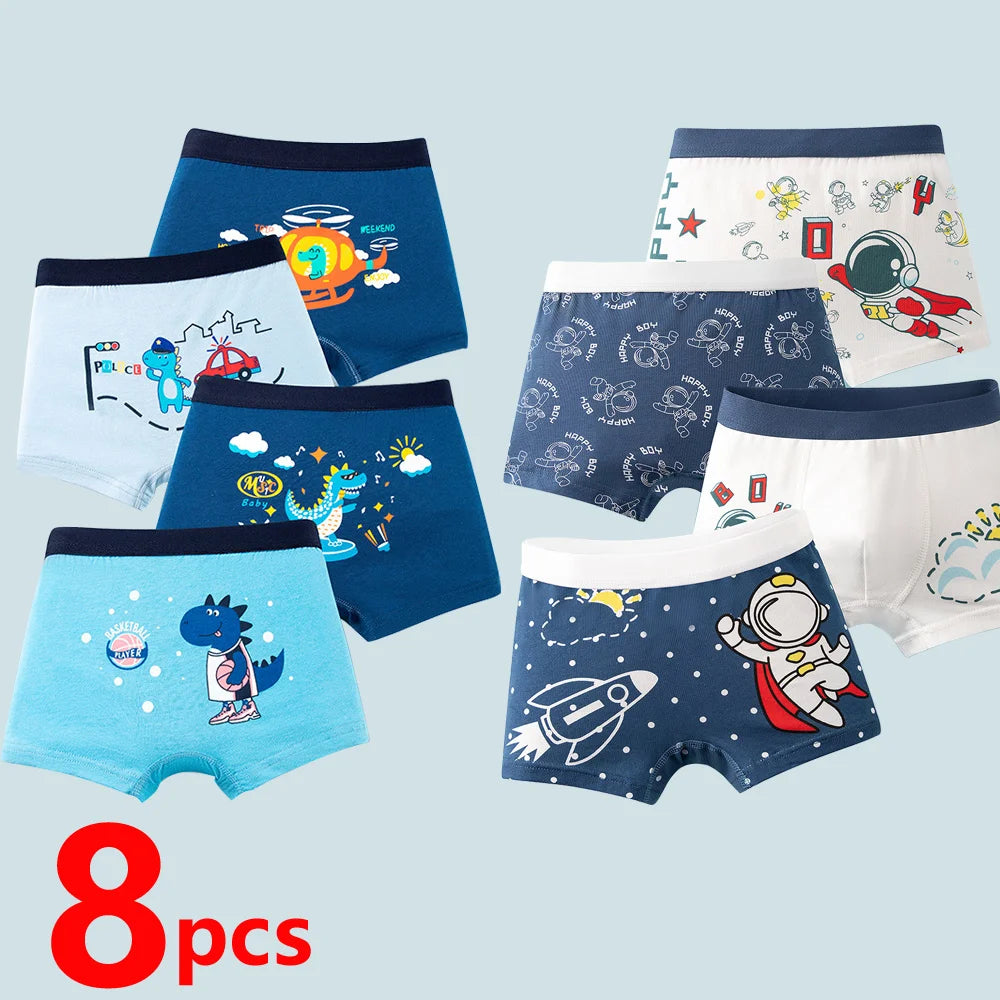 🦖 Dino Days Boxer Briefs – Soft & Comfy Cotton Undies for Boys! 🩳✨ - ThiGui