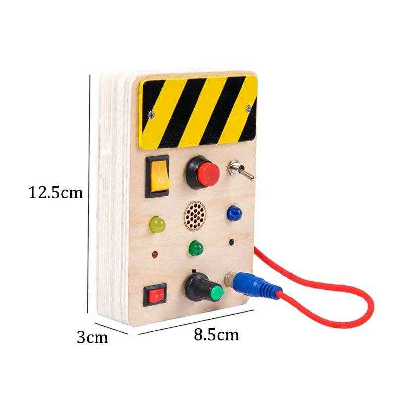 🌳Ultimate Montessori Busy Board – Light-Up Steering Wheel Fun for Curious Little Explorers! - ThiGui