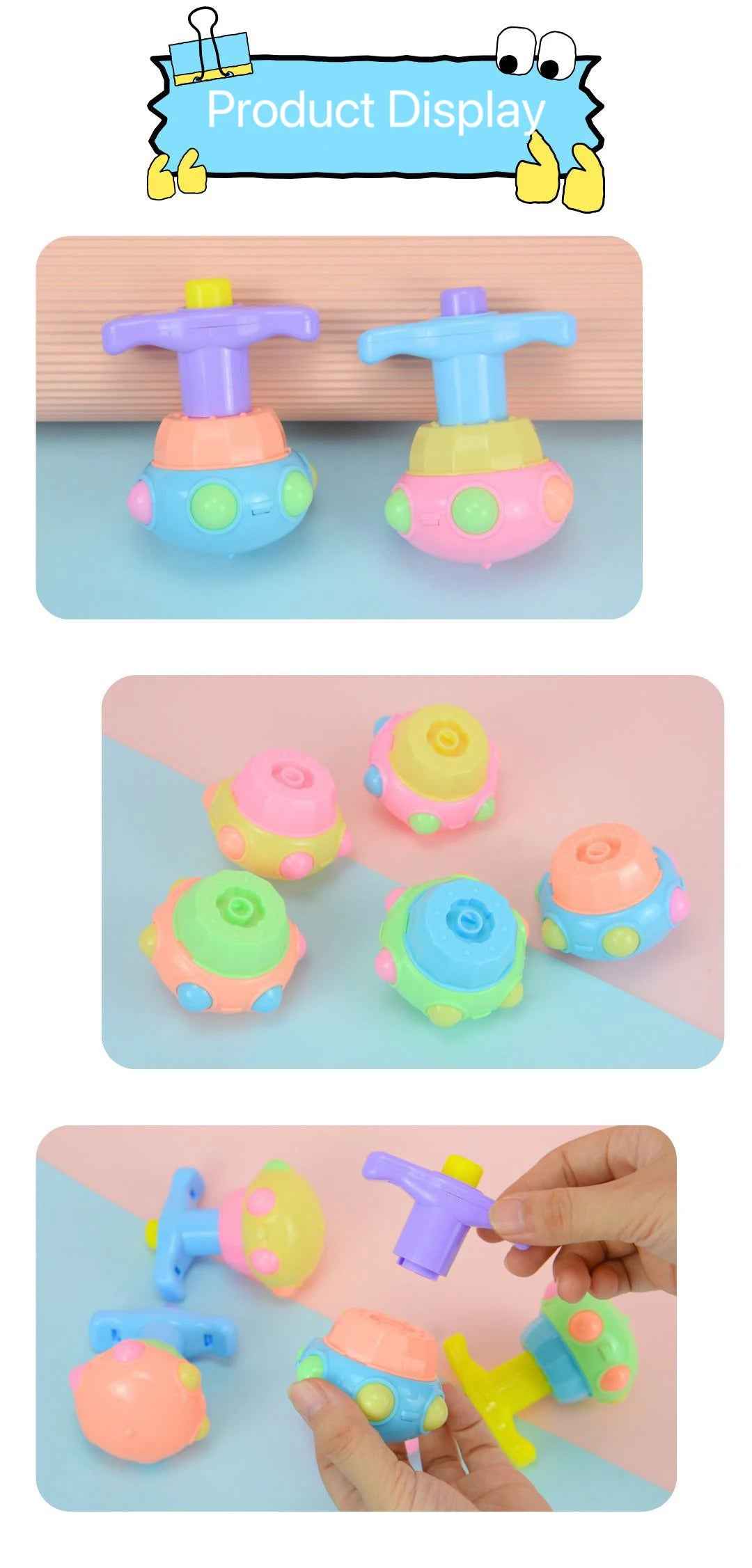 🌟 Luminous Spinning Top – Flashing Lotus Gyro Fun for Kids! 🔄💡 - ThiGui