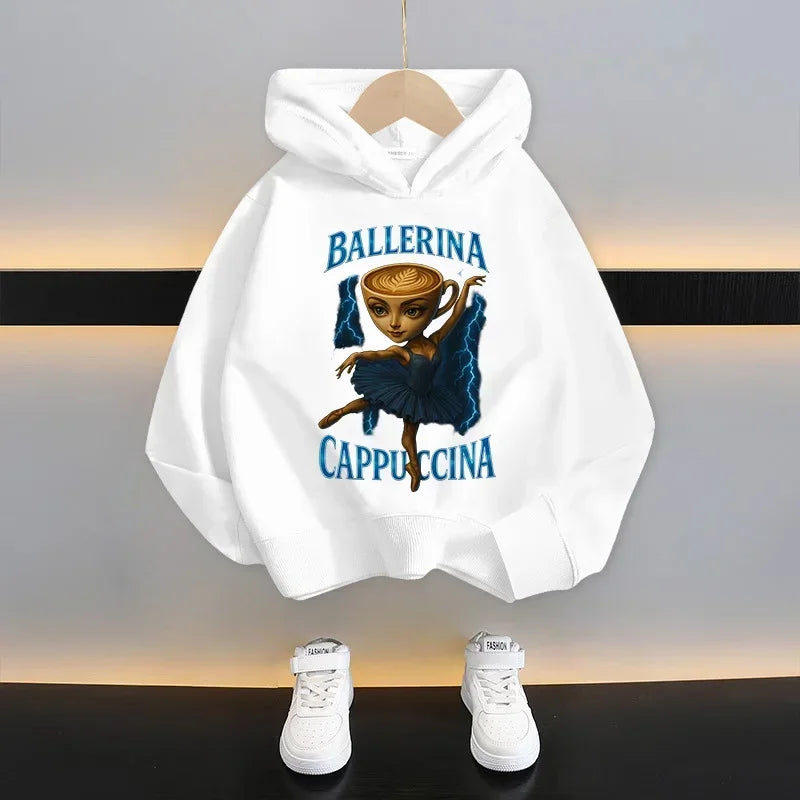 Italian Brainrot Tung Tung Hoodie 😆🧥 Fun Thin Cartoon Sweatshirt for Boys - ThiGui