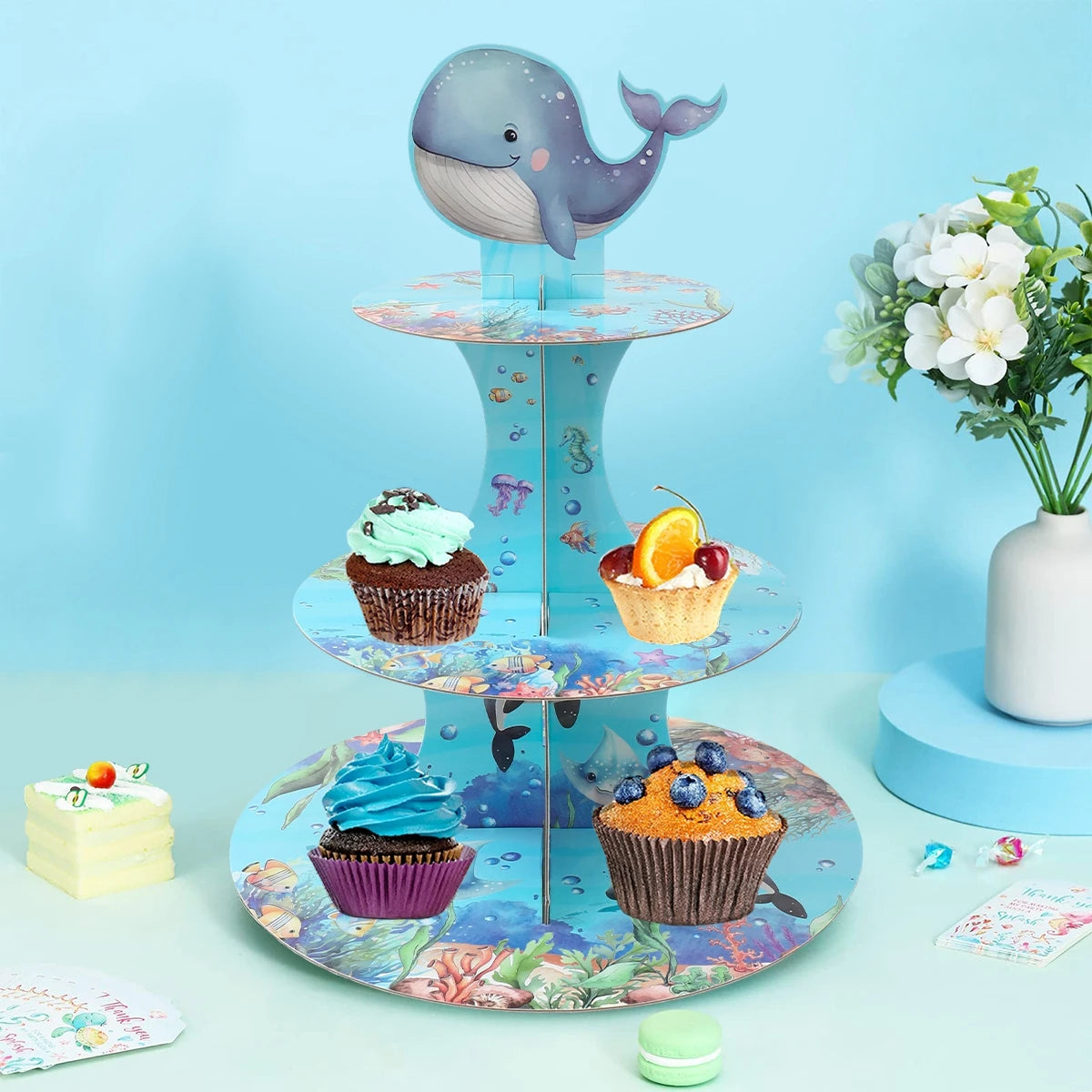 🐙🌊 Under the Sea Party Tableware – Ocean Fun for First Birthdays & Baby Showers! 🎂🐢 - ThiGui