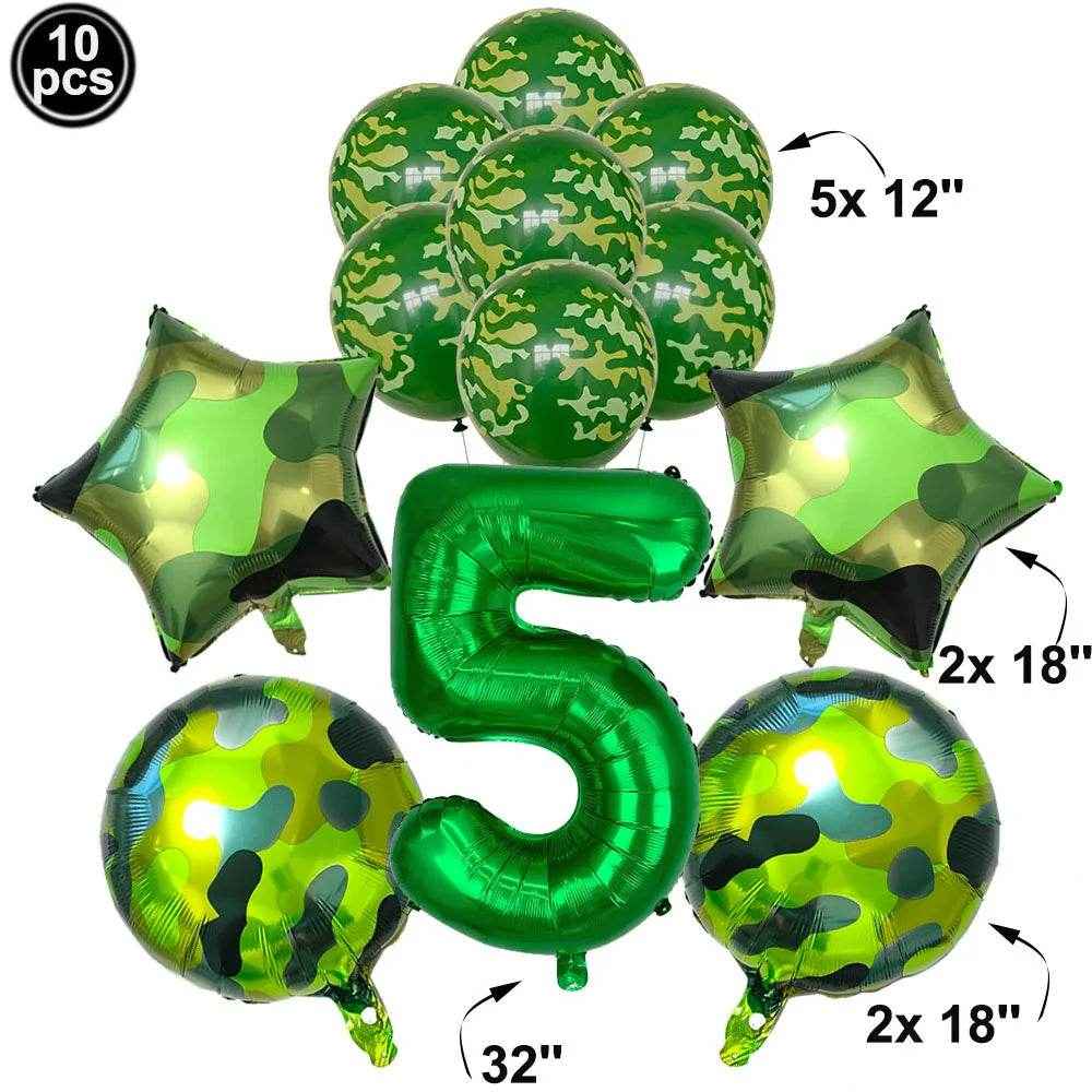 🎁Mission Party Success – Epic Camouflage Balloon Set for Little Soldiers! - ThiGui
