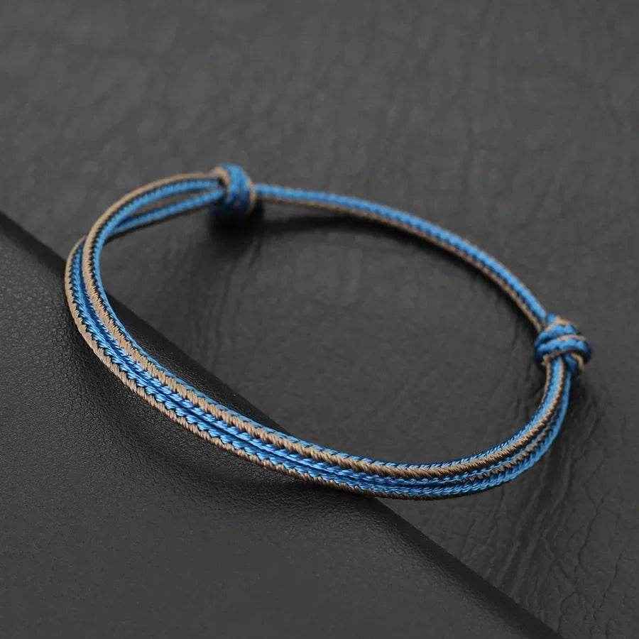 👕 Stylish and Handmade: Boho Charm Adjustable Cord Bracelet - ThiGui