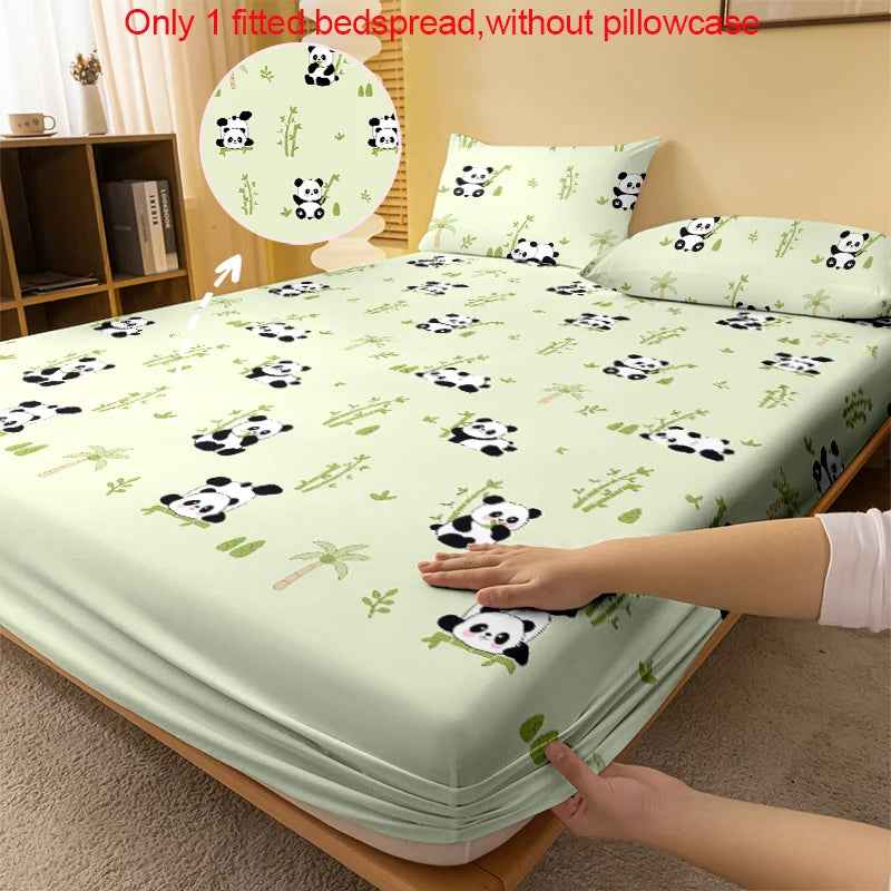 🐼 Sweet Panda Hugs for Sleepy Cubs – Matte Fitted Sheet - ThiGui