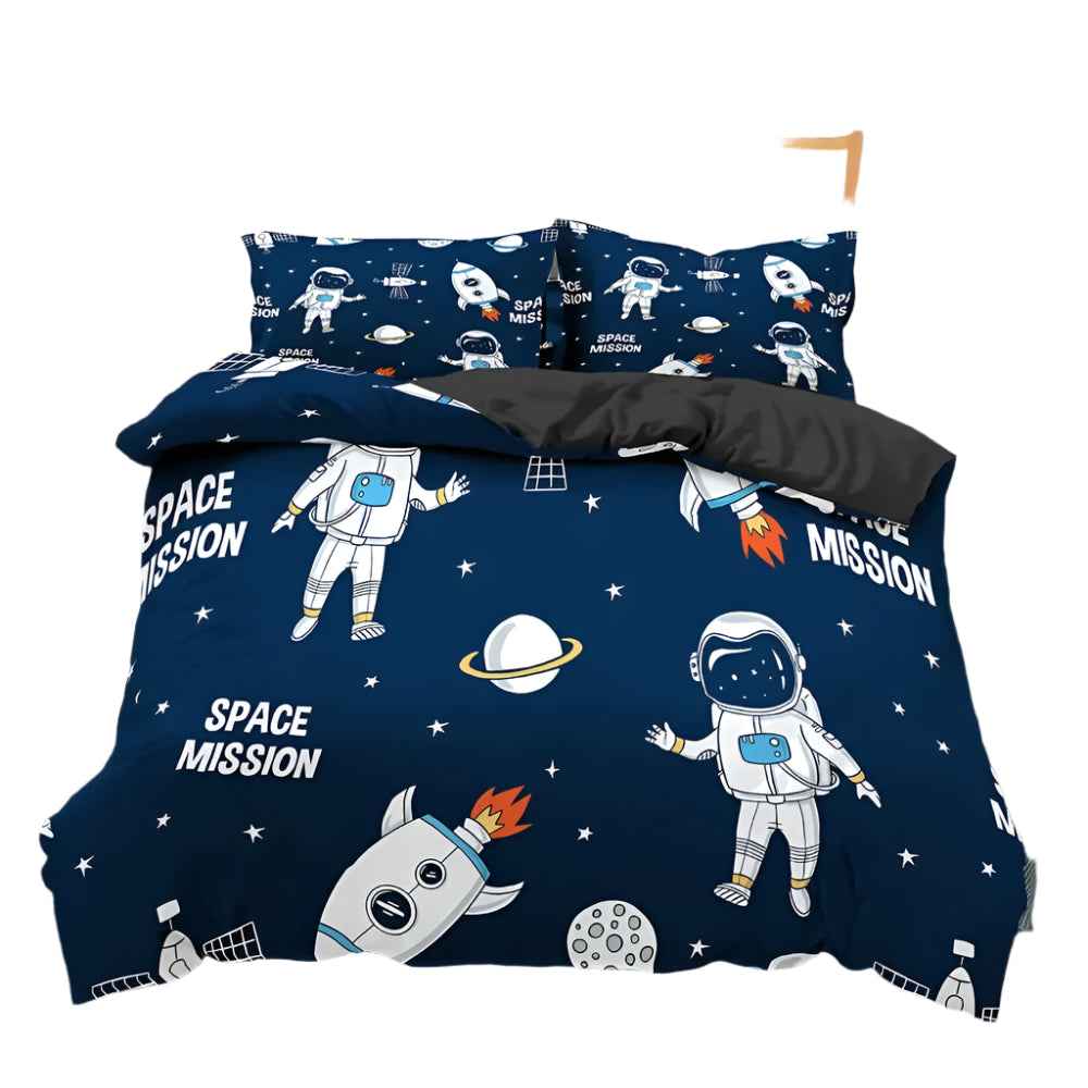 🚀Up, Up, and Asleep! Adorable Astronaut Bedding Set for Little Space Explorers - ThiGui