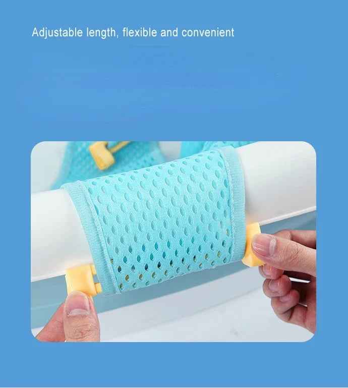 🛁 Hands-Free, Stress-Free – Baby Bath Net Support for Safe Splash Time! 🐣🧼 - ThiGui