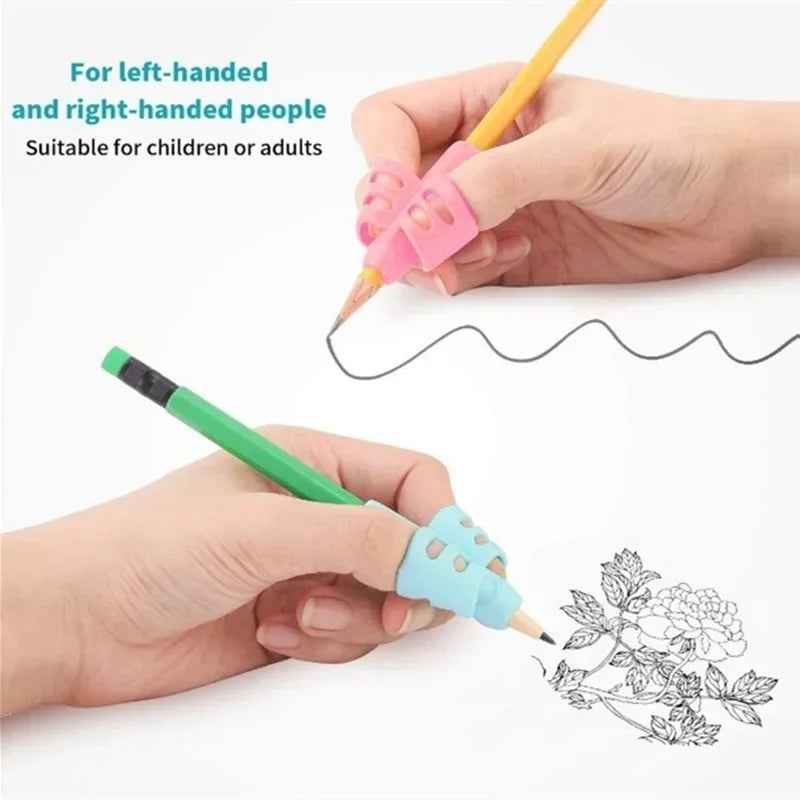 ✍️ Little Hands, Right Grip – Silicone Pencil Aids for Better Writing Posture! 🖊️🐾 - ThiGui