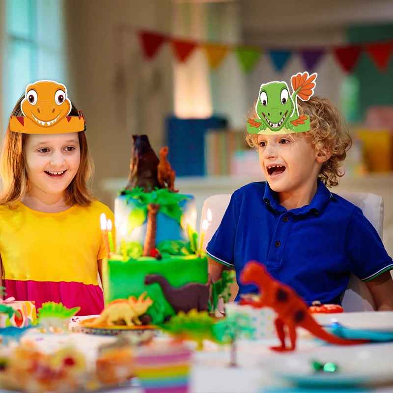 🦖 Dino Birthday Party Set – Hats, Glasses & Giggles for Your Little T-Rex! 🎉🦕 - ThiGui