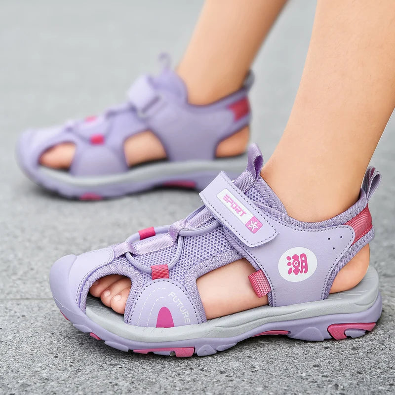 🏝️ Summer-Ready Comfort! Soft Leather Sandals for Boys Who Love to Move 👟☀️ - ThiGui