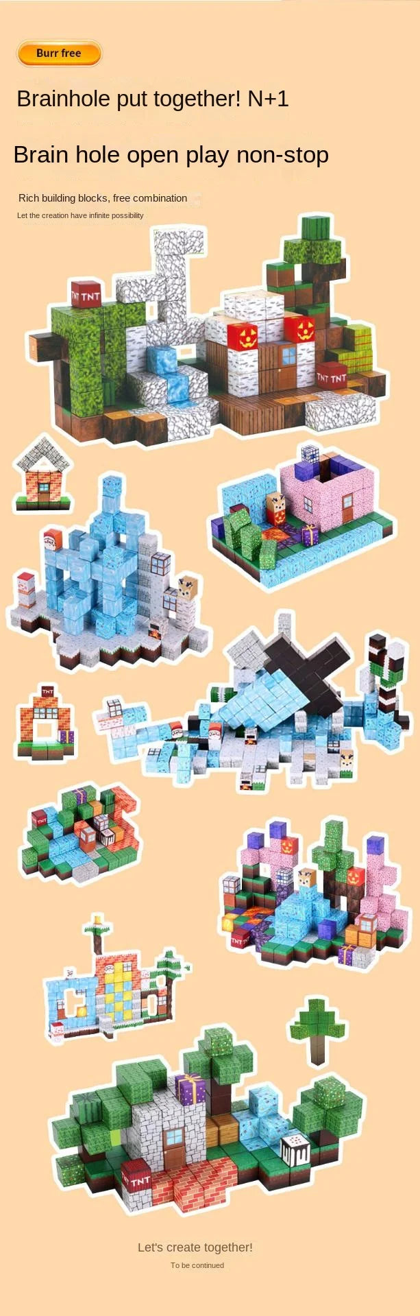 🧲✨ Magnetic Mine World Building Set – Endless Fun for Little Explorers! 🚀🌈 - ThiGui