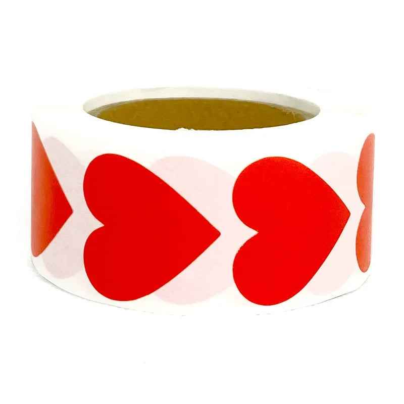 🎨Stick with Love – Cute Round Heart Stickers for Gifts, Crafts & Parties - ThiGui