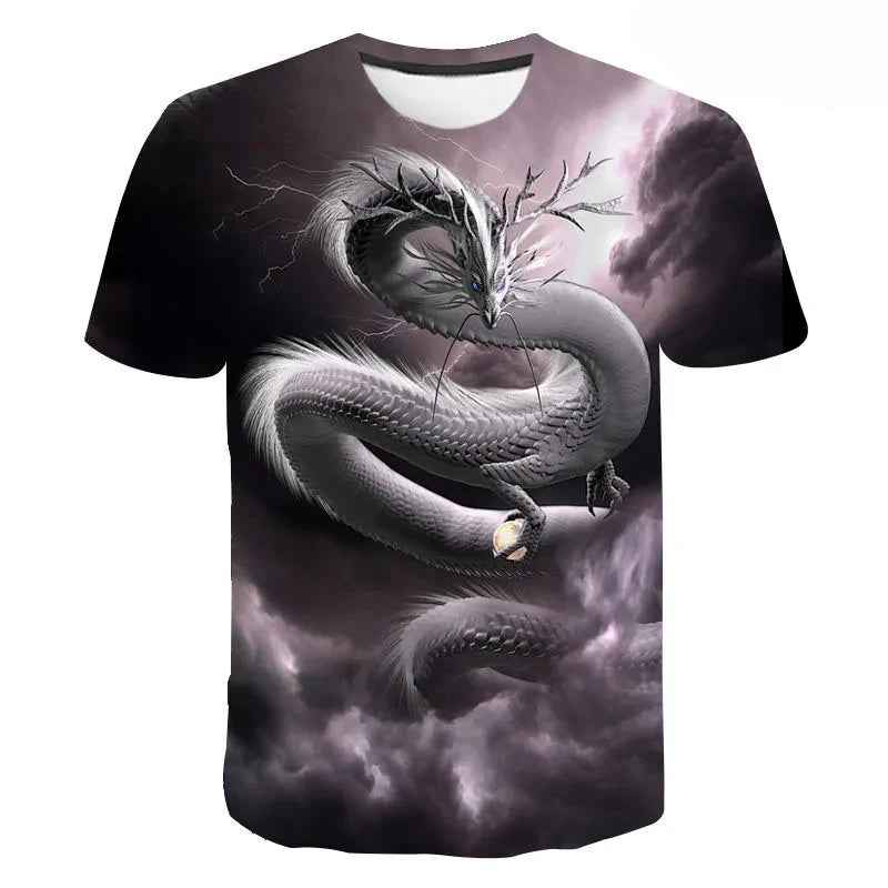 👕Roaring Style! 3D Dragon T-Shirt for Little Adventurers - ThiGui