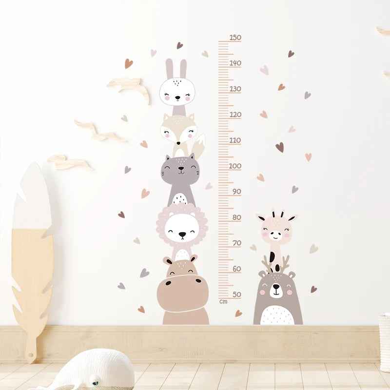 🐘3-in-1 Jungle Fun Growth Charts – Cute Animal Rulers for Growing Boys' Rooms - ThiGui