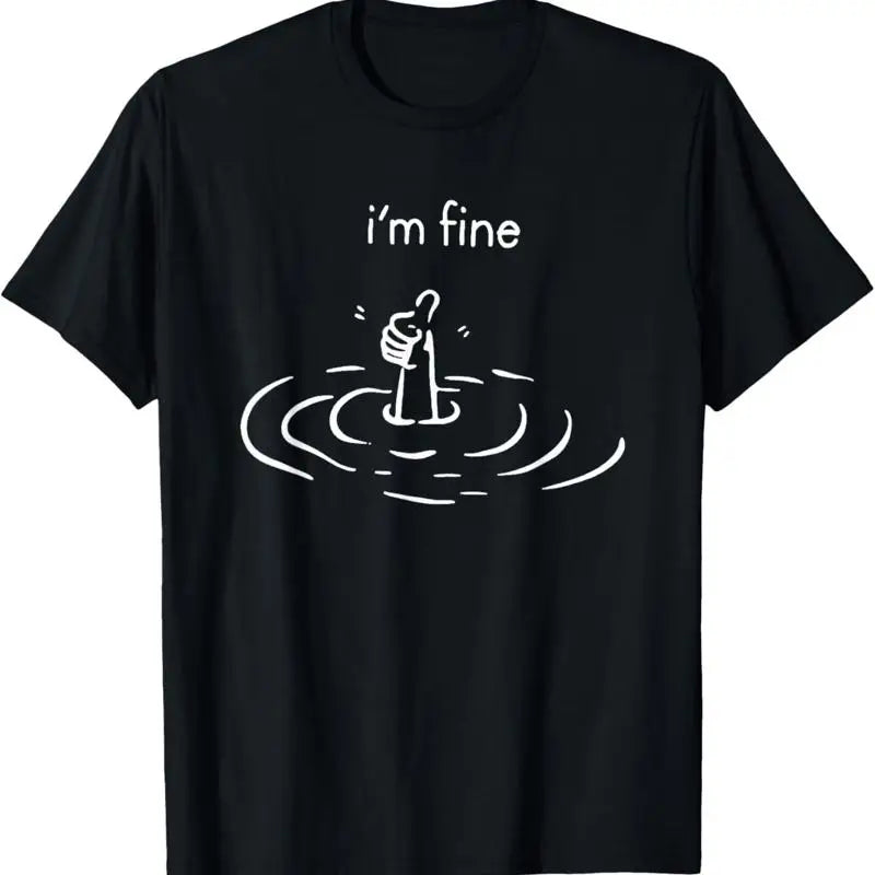 I’m Fine Thumbs Up Tee 😎👍 Cool & Comfy Everyday T-Shirt - ThiGui