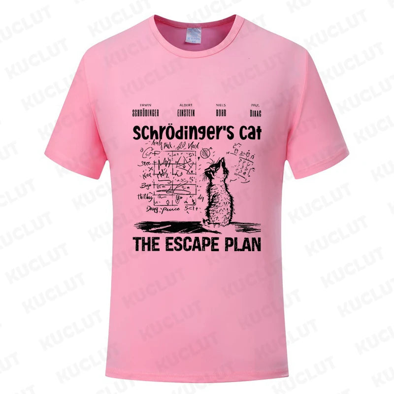 😼 Cool Cat Escape Plan T-Shirt – Geeky Style for Boys Who Dare to Stand Out 🖤 - ThiGui