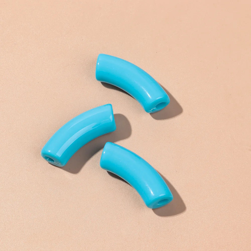 🌈 Lot de 20 Perles Tubes Arc-en-ciel – Idéal pour Créer des Bijoux Colorés et Fun ! 💫🧵 - ThiGui