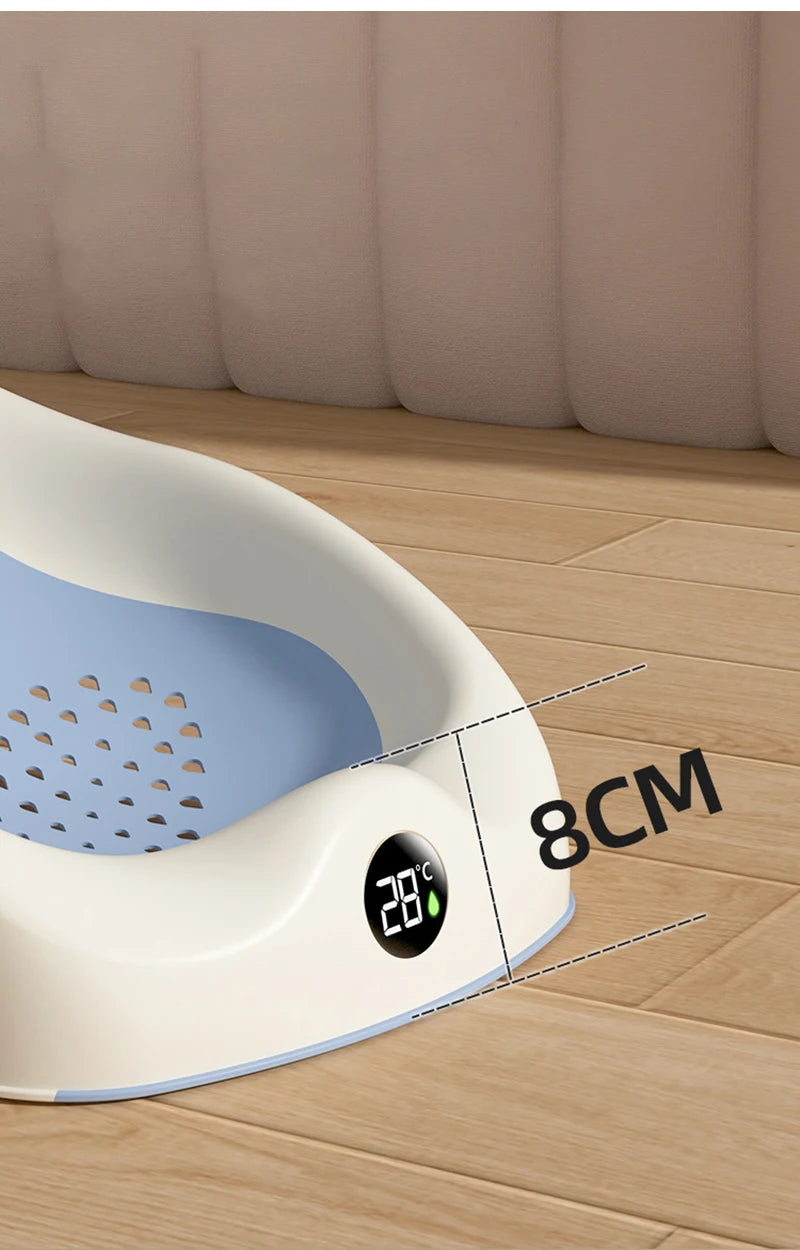 🛁💡Smart Folding Baby Bath – Comfy, Safe & Temperature Aware! 🍼🌡️ - ThiGui