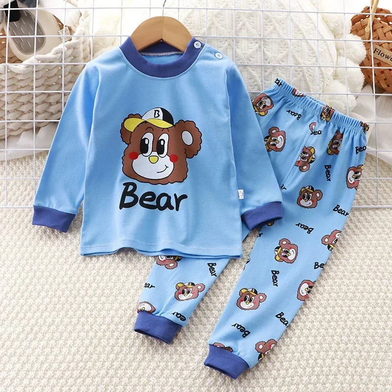 🌙Adorable Cartoon Baby Pajama Set – Snug, Soft & Super Cute! 💤 - ThiGui