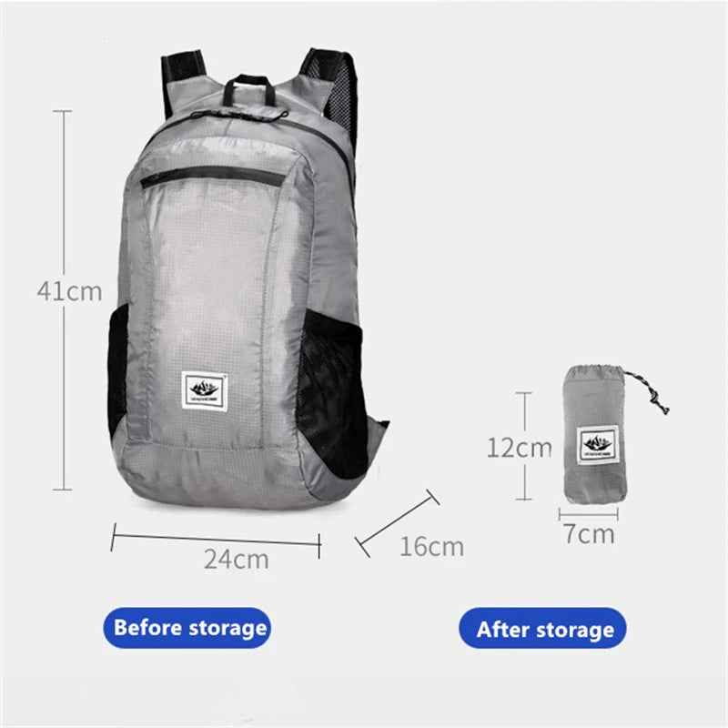 🏞️ Perfect Adventure Pal: Ultra-Light Foldable Waterproof Backpack for Boys on the Go! - ThiGui