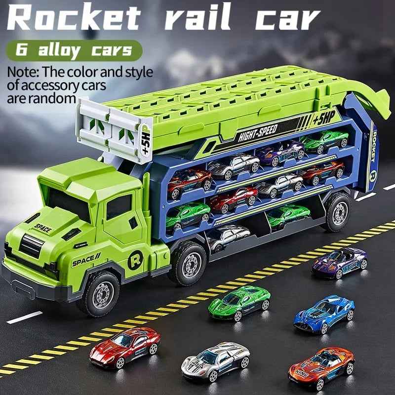 🚗 Rocket Racer Track Set – Loop, Launch & Transform into Hours of Fun! 🛞🚀 - ThiGui