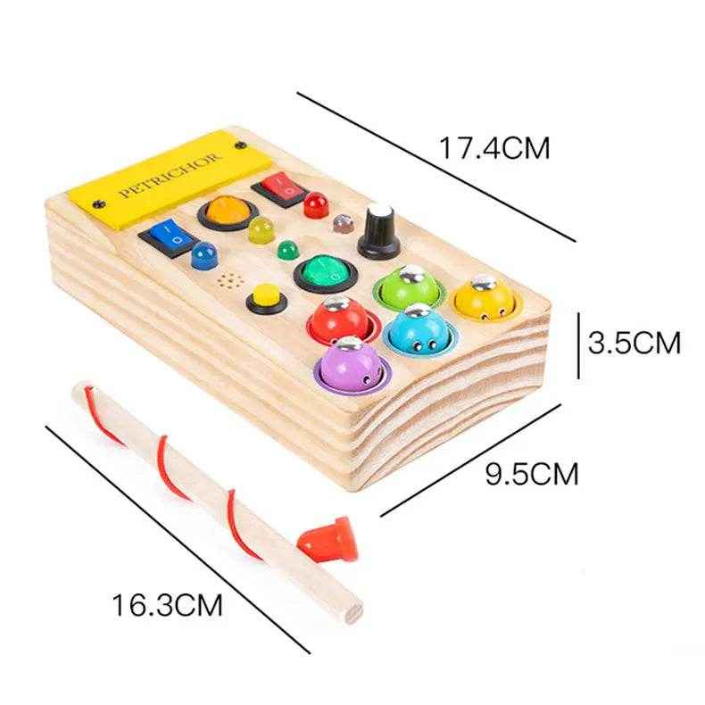 🌳Ultimate Montessori Busy Board – Light-Up Steering Wheel Fun for Curious Little Explorers! - ThiGui