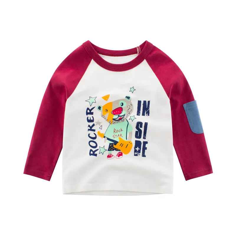 🦖Roarsome Dino Tees – Long Sleeve Fun for Little Explorers! - ThiGui