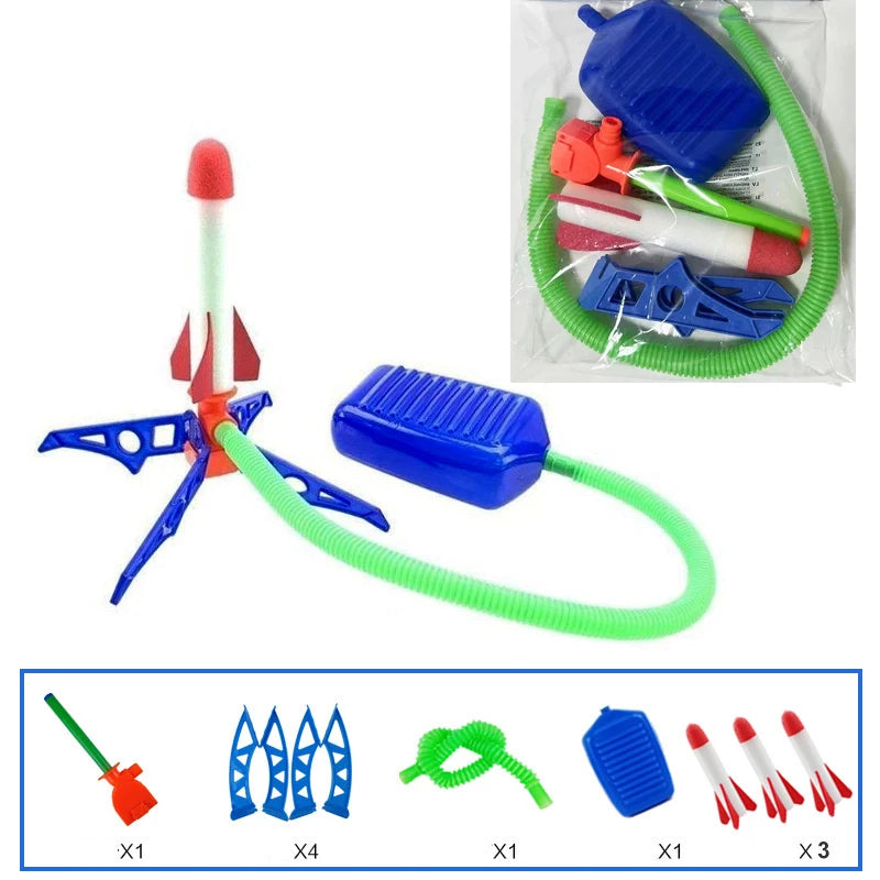 🦶🚀 Jump, Stomp & Launch! Air Rocket Launcher Set for Kids – Outdoor Energy Fun 🎯🌤️ - ThiGui