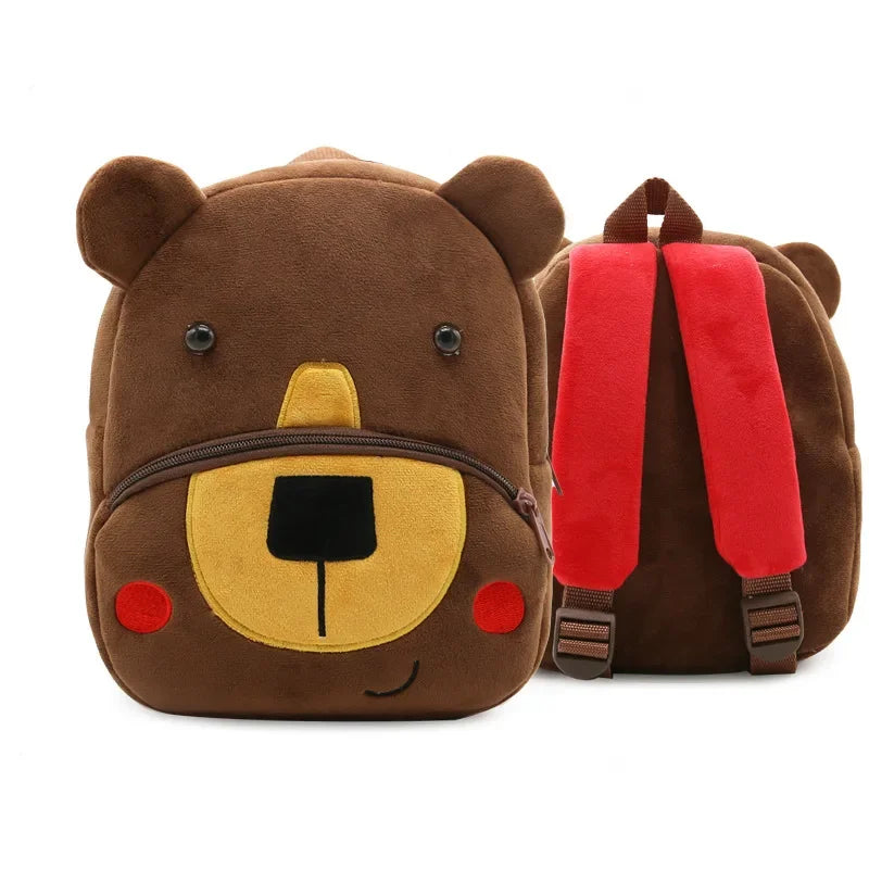 🦁 Cuddly Animal Backpack – Soft Plush Bag for Little Adventures! 🎒💛 - ThiGui
