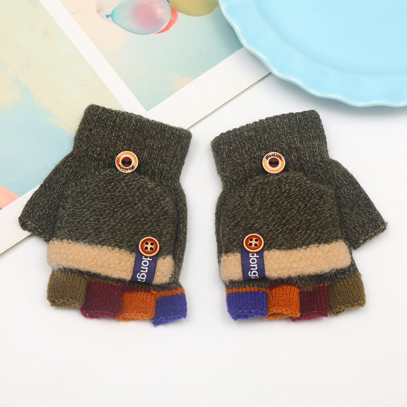 🧤✨ Flip-Top Kids Gloves – Warm, Practical & Perfect for Autumn-Winter Adventures! 🎒✍️ - ThiGui