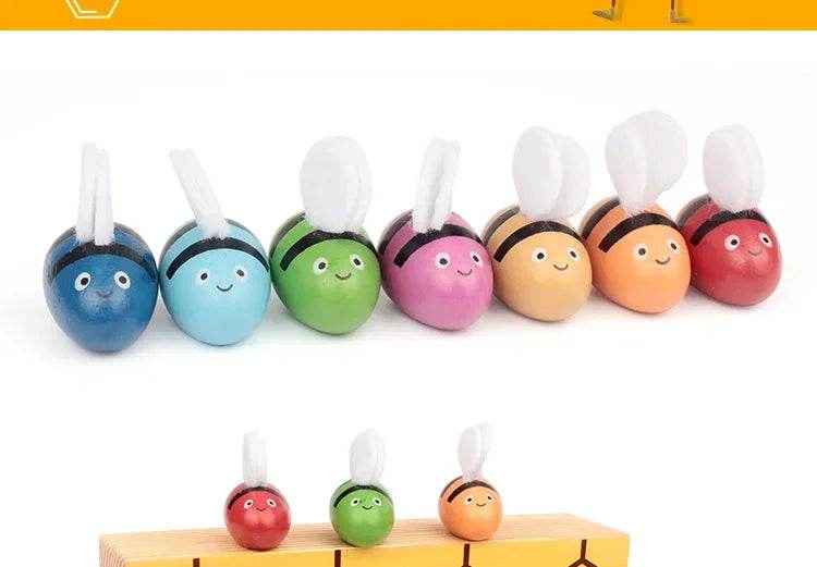 🌳Busy Bees Color Matching Game – Montessori Wooden Fun for Clever Little Hands - ThiGui