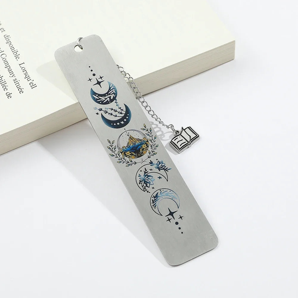 🌙 Moonlight Metal Bookmark – A Magical Gift for Dreamy Readers & Starry-Eyed Teachers ✨ - ThiGui