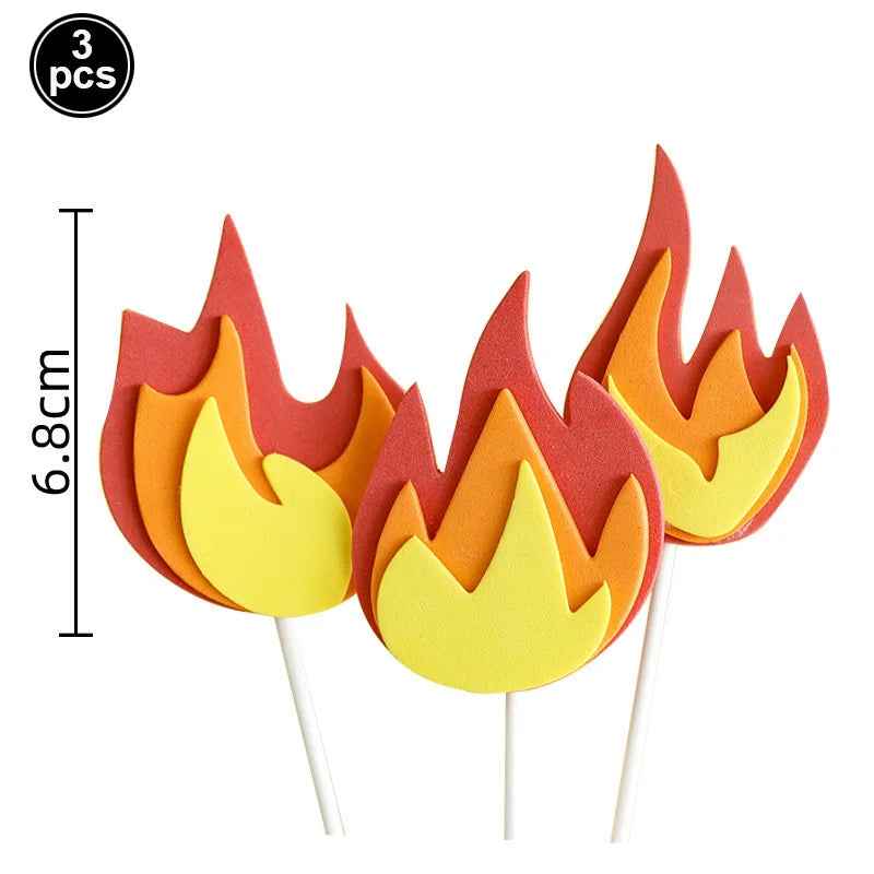 🎂Turn Up the Heat – Firefighter Cake Toppers for a Blaze of Birthday Fun! - ThiGui