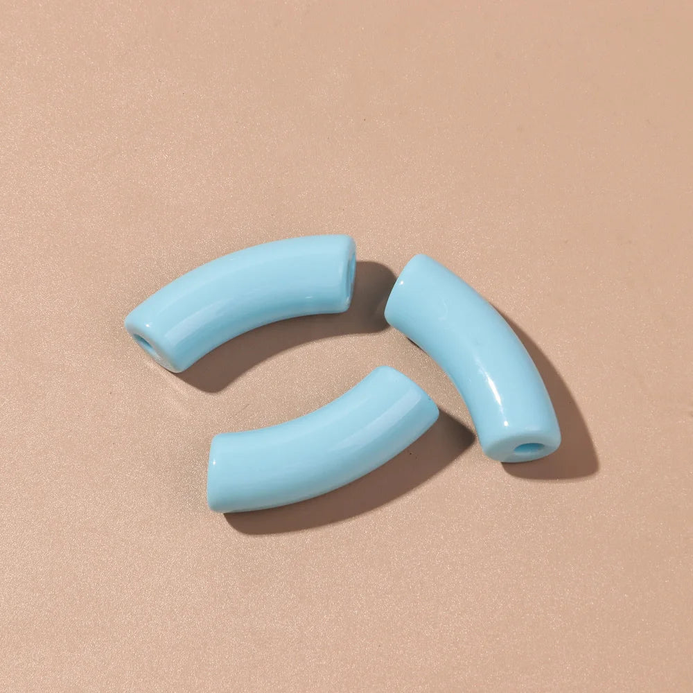 🌈 Lot de 20 Perles Tubes Arc-en-ciel – Idéal pour Créer des Bijoux Colorés et Fun ! 💫🧵 - ThiGui