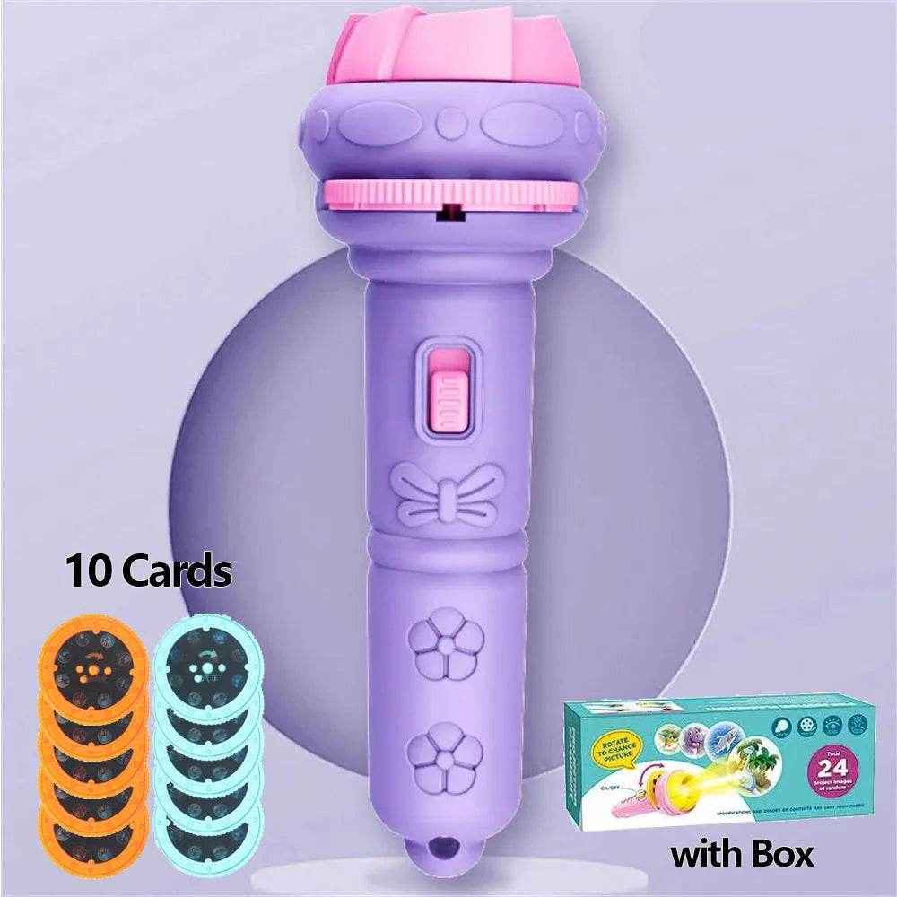 🛏️Cartoon Story Projector Flashlight for Boys with 80 Magical Bedtime Patterns - ThiGui