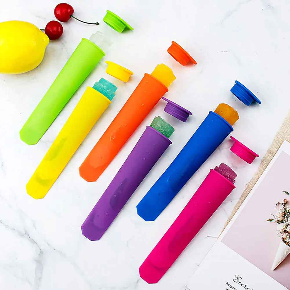 🍦Fun & Easy Summer Treats: Reusable Silicone Popsicle Molds for Kids - ThiGui