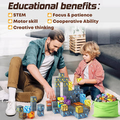 🧲 Build & Imagine! Magnetic Mine World Cube Set for Kids – Craft, Create, and Play 🎮🌍 - ThiGui