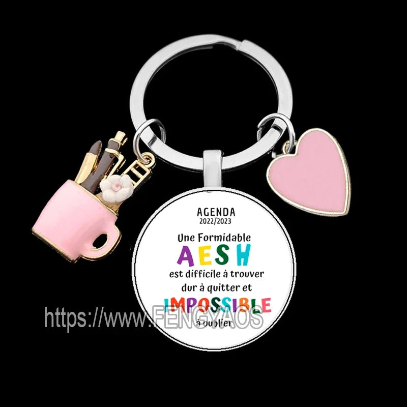 🧡 Merci Keychain – A Lovely Little Thank You for Amazing Teachers & Classroom Heroes! 🎁 - ThiGui