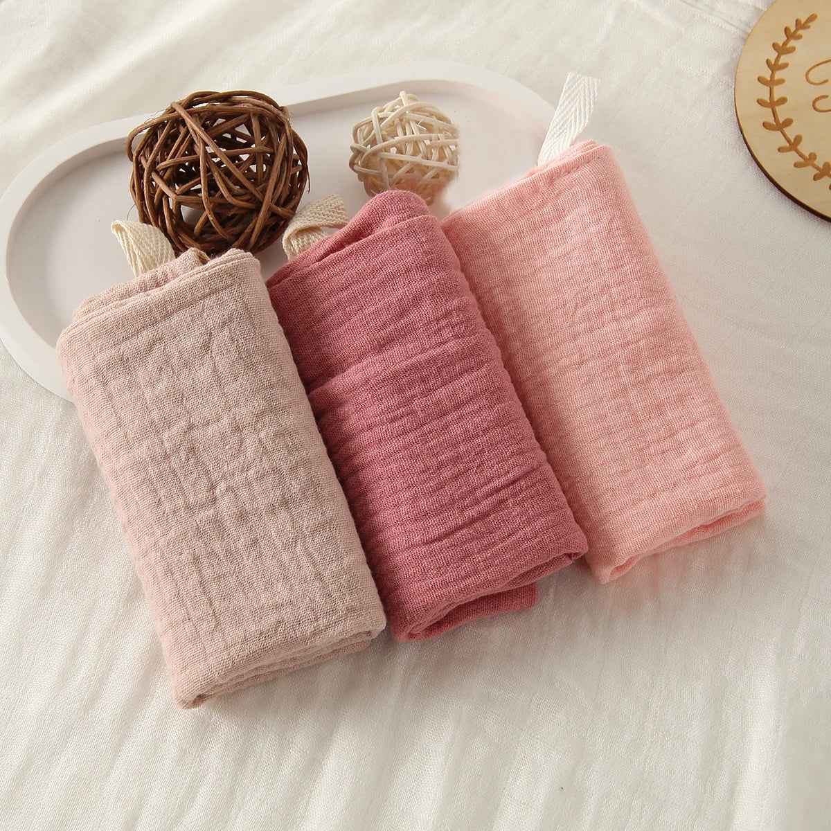 🌸 Gentle Touch! 🍼 Ultra-Soft Baby Gauze Towels – Perfect for Face, Hands & All-Day Snuggles 💕 - ThiGui