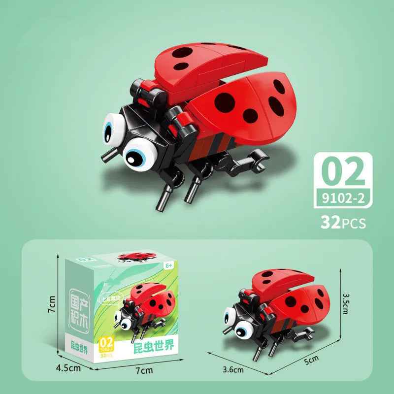 🕷️ Snap Together a Wild World – Insect & Animal Block Creatures for Kids & Collectors! 🐜🦂 - ThiGui