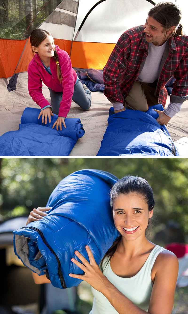 🏕️ Toasty Nights, Happy Campers! – Kids’ Hooded Sleeping Bag 🌙🧸 - ThiGui