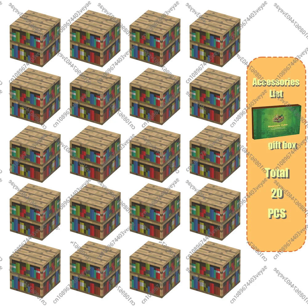🧲 Build & Imagine! Magnetic Mine World Cube Set for Kids – Craft, Create, and Play 🎮🌍 - ThiGui