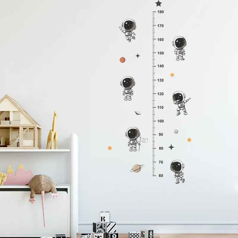 Watch Me Grow! Cute Animal Height Chart Wall Sticker for Boys’ Rooms - ThiGui