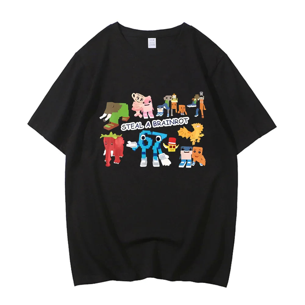 67 Six Seven Brainrot Gamer Tee 🎮🔥 High Quality Cotton Boys T-Shirt - ThiGui