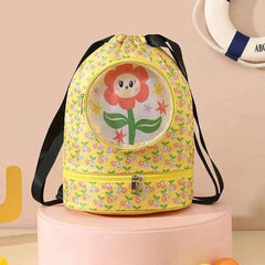 🏖️ Splash-Ready Style! Boys' Cartoon Swimming & Sports Backpack with Smart Wet-Dry Separation - ThiGui