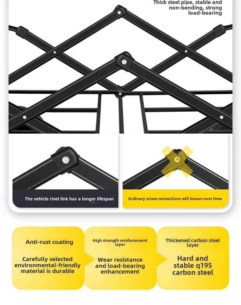 🛒 Pack, Pull & Go! – Heavy-Duty Folding Wagon for Family Adventures 🚗🏖️ - ThiGui