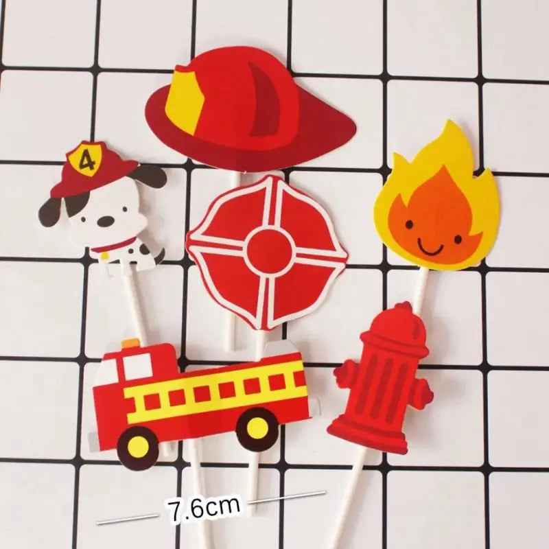 🎈Sound the Alarm – Firefighter Cake Toppers to Spark Birthday Fun! - ThiGui