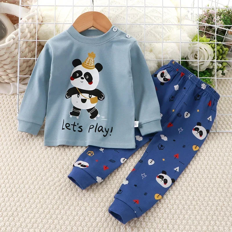 🌙Adorable Cartoon Baby Pajama Set – Snug, Soft & Super Cute! 💤 - ThiGui